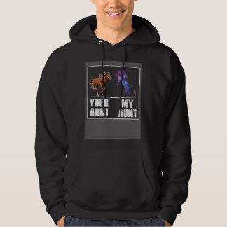 Veste À Capuche Votre tante cheval ma tante licorne   nièce neveu