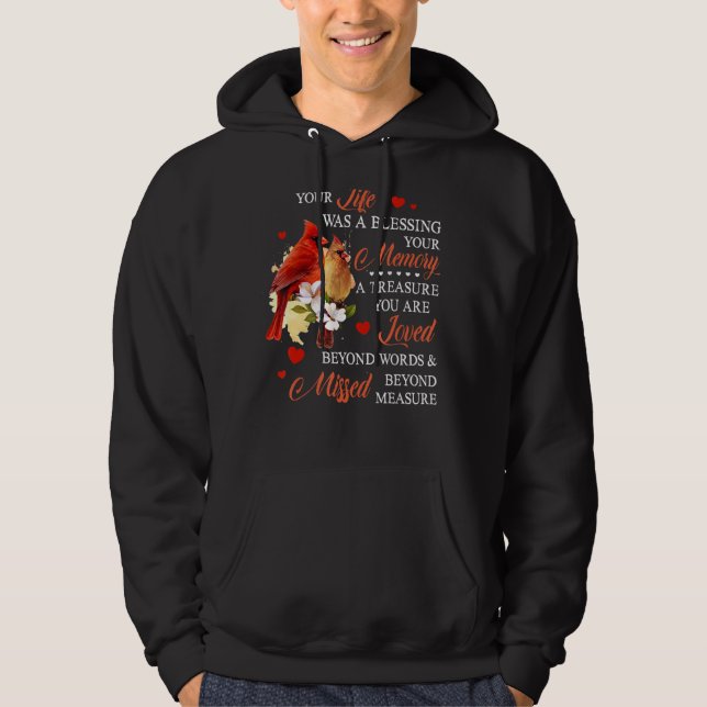 Veste À Capuche Votre vie était une bénédiction (Devant)