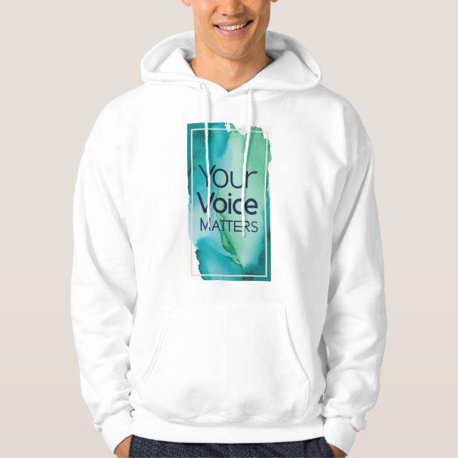 Veste À Capuche Votre voix compte (Devant)