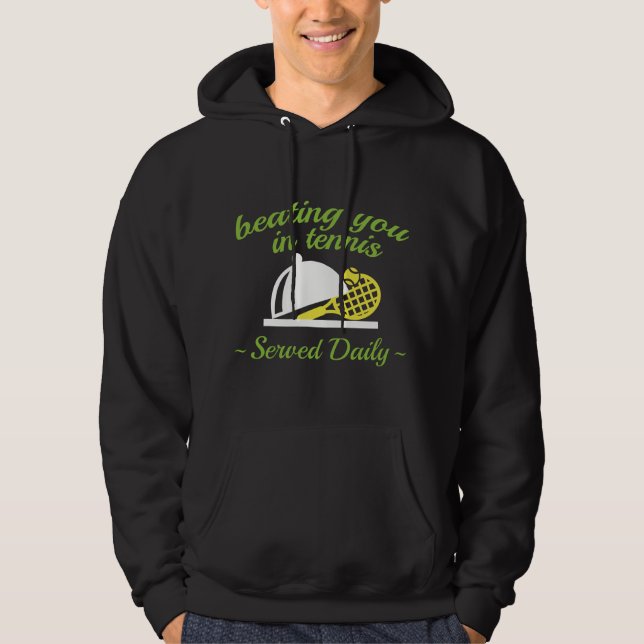 Veste À Capuche Vous Battre Au Tennis (Devant)