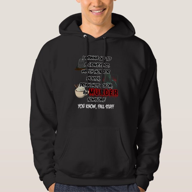Veste À Capuche Vous connaissez les trucs d'automne  Graphique Hal (Devant)