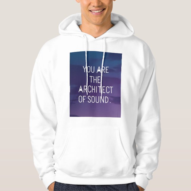 Veste À Capuche Vous êtes l'architecte du son (Devant)