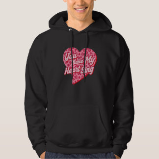 Veste À Capuche Vous faites chanter mon cœur Saint-Valentin léopar