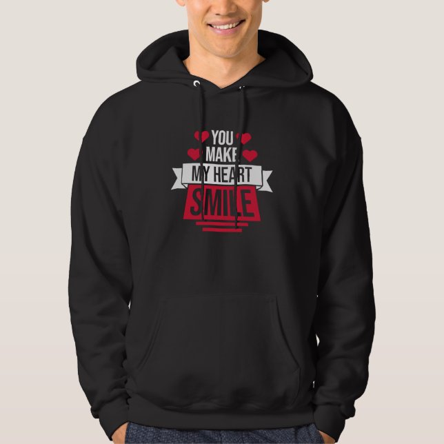 Veste À Capuche Vous faites sourire mon cœur (Devant)