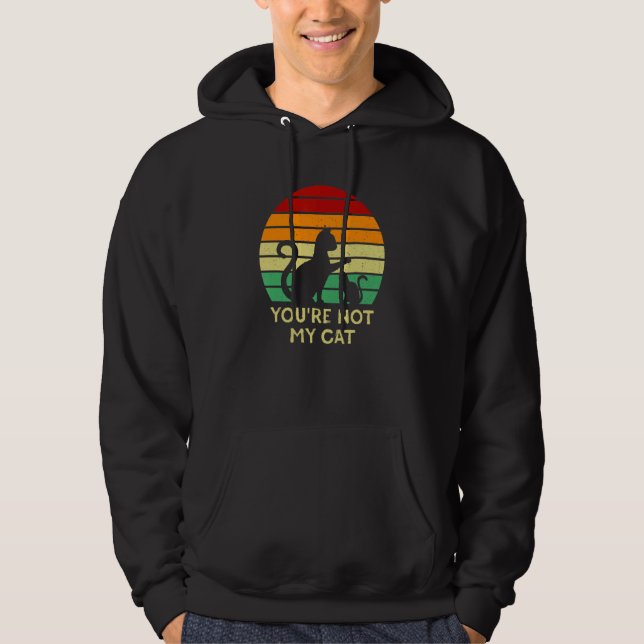 Veste À Capuche Vous n'êtes pas mon chat introverti Chat  Chat ant (Devant)