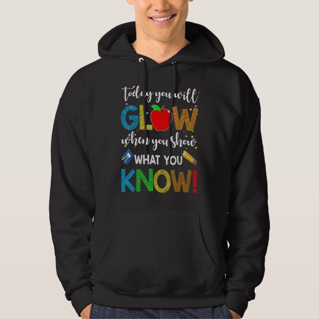 Veste À Capuche Vous Pouvez Montrer Ce Que Vous Connaissez Enseign (Devant)
