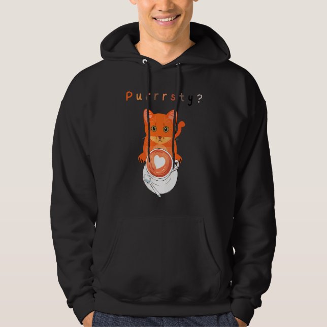 Veste À Capuche Vous Purrrsty  Chat Chat  Fun Chat Sweater Graphiq (Devant)