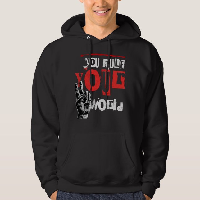 Veste À Capuche vous réglez votre monde  (Devant)