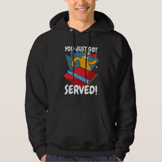Veste À Capuche Vous venez de servir au Sloth Tennis de Table Ping
