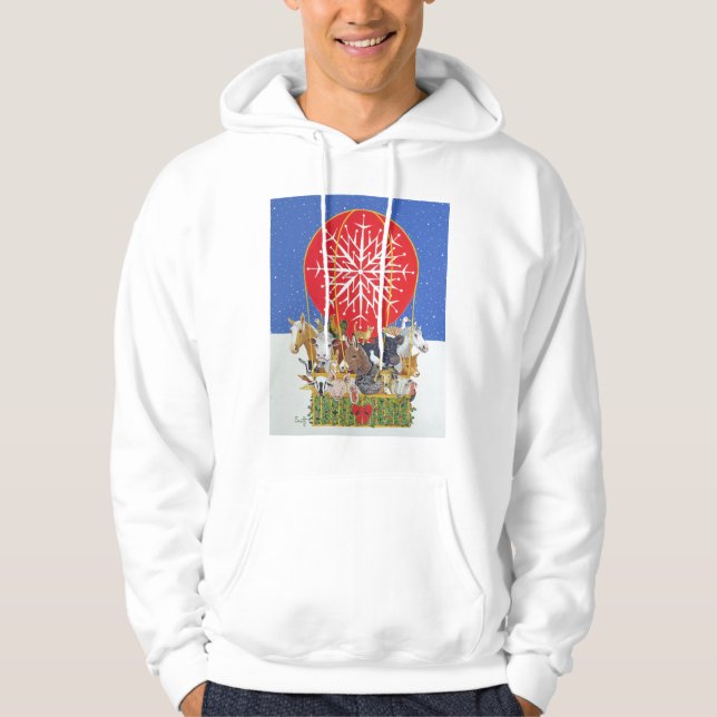 Veste À Capuche Voyage de Noël (Devant)