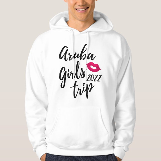 Veste À Capuche Voyage des femmes à Aruba pour l'enterrement de vi (Devant)