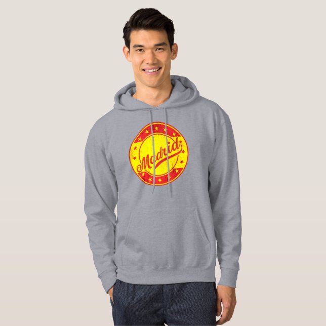 Veste À Capuche Voyageur mondial - Madrid, Espagne (Devant entier)