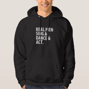 Veste À Capuche Vrais hommes chantent dansent jouent Triple Menace