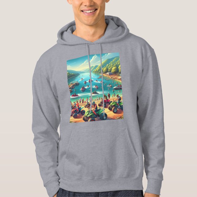 Veste À Capuche VTT & Jetski & Wave Runners & Seadoos sur la plage (Devant)