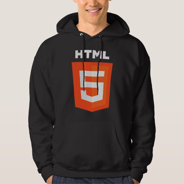 Veste À Capuche W3 W3C de fonctionnaire de logo de HTML 5 (Devant)