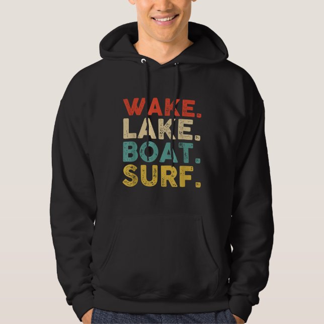 Veste À Capuche Wake Surfing Wake Surf Wake Surfing Rope Wake Surf (Devant)