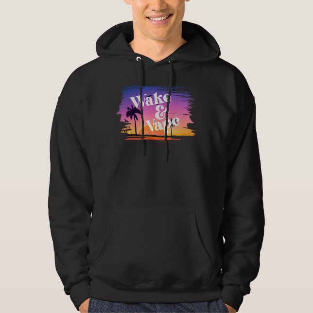 Veste À Capuche Wake & Vape Sunrise Vaping Hobbyiste & Nicotine Wi (Devant)