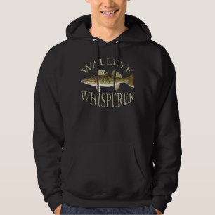 Veste À Capuche Walleye Whisperer Fish Illustration Art Fisherman