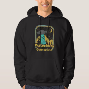 Veste À Capuche Waterbury Connecticut Chasseur de Ovni Alien 80s É