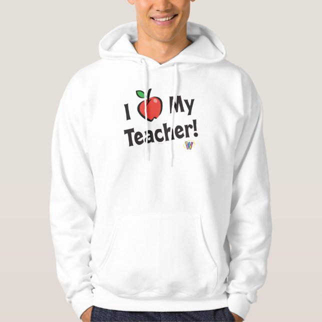 Veste À Capuche Webkinz : J'aime mon professeur ! (Devant)