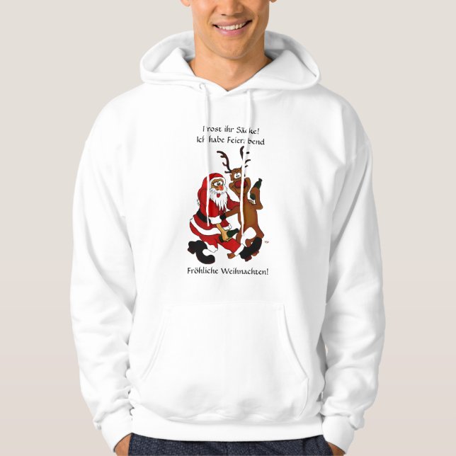 Veste À Capuche Weihnachtsmann mit Elch (Devant)