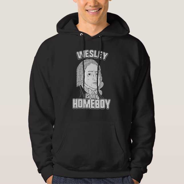 Veste À Capuche Wesley Est Mon Pote  John Wesley Tee (Devant)