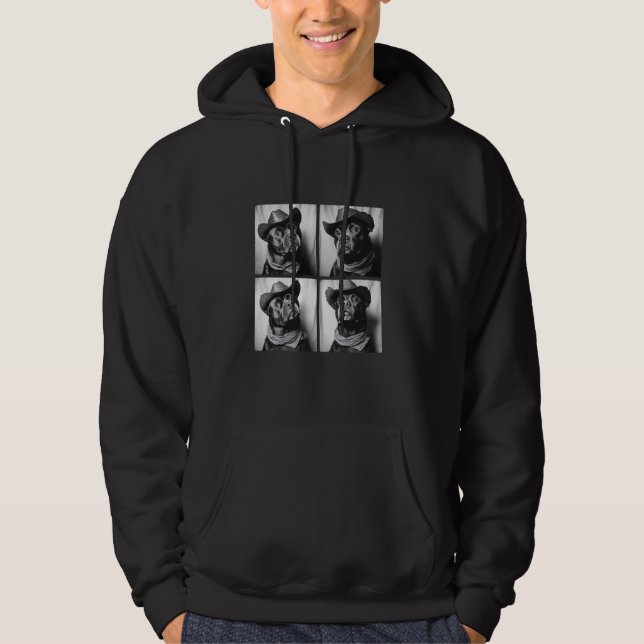 Veste À Capuche Western Rottweilers Funny Cowboy Dogs Cute Pets Ph (Devant)