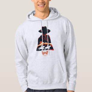 Veste À Capuche Westworld Homme en Silhouette du désert noir