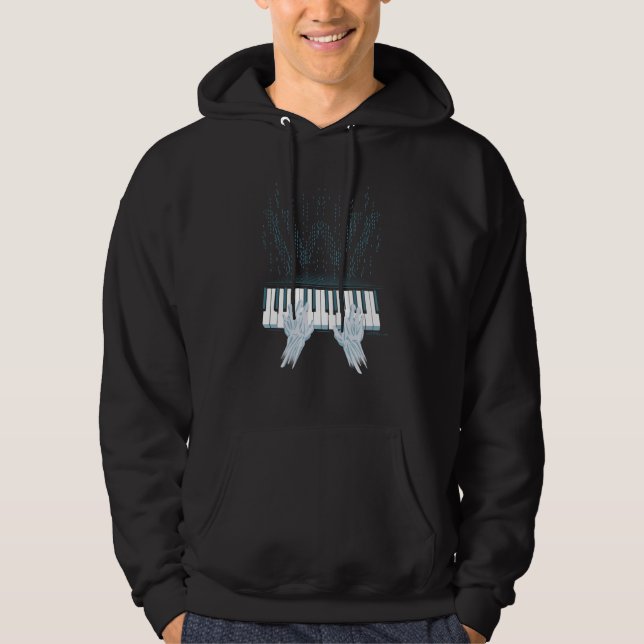 Veste À Capuche Westworld | Mains Android Sur Piano Joueur (Devant)