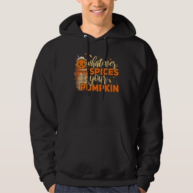 Veste À Capuche Whatever Spices Your Pumpkin Thanksgiving Autumn H (Devant)