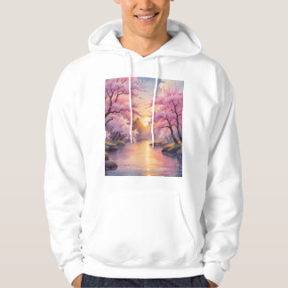 Veste À Capuche Whispers of Sakura at Sunset 