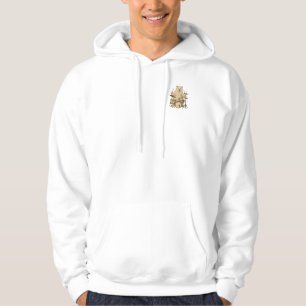 Veste À Capuche White Bear jouant de la batterie tambour T-shirt H