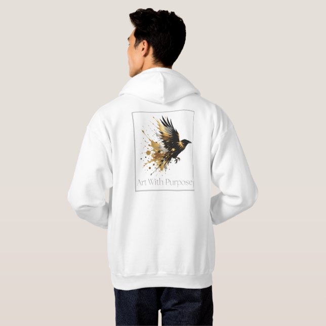 Veste À Capuche White & Gold Design Collection (Dos entier)