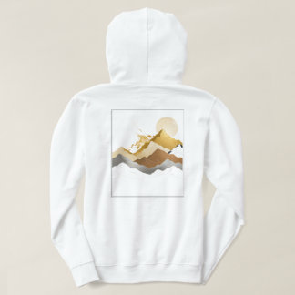 Veste À Capuche White & Gold Design Collection