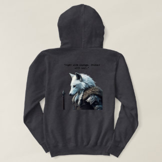Veste À Capuche "White Wolf Spirit – Epic Sweatshirt"