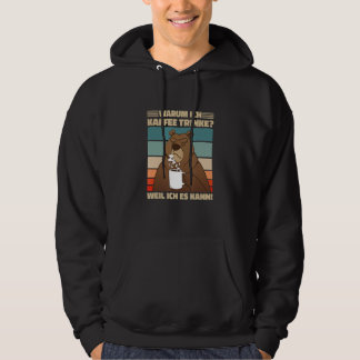 Veste À Capuche Why I drink coffee  Coffee bear top design
