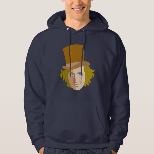 Veste À Capuche Willy Wonka Stenciled Face Graphic (Devant)