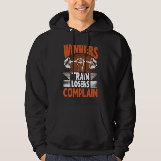 Veste À Capuche Winners Train Losers Complain Street Workout Fitne