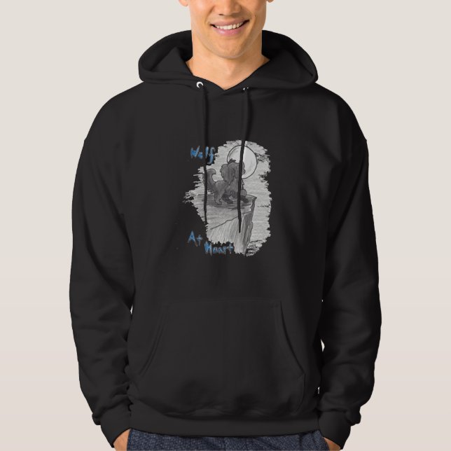 Veste À Capuche Wolf au coeur (Devant)