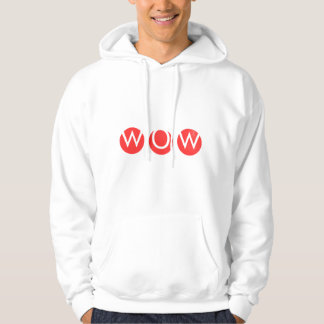 Veste À Capuche WOW Bold Minimal Typography T-Shirt