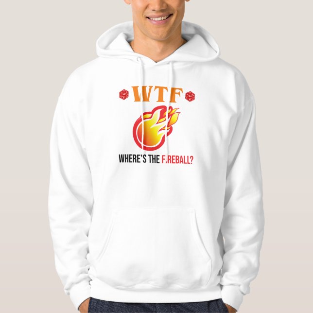 Veste À Capuche WTF - Où est The Fireball ? (Devant)