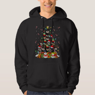 Veste À Capuche Xmas Éclairage Père Noël miniature Schnauzer Chien