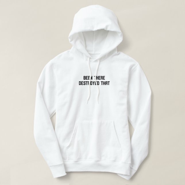 Veste À Capuche Y A-T-Il Été Détruit (Design devant)