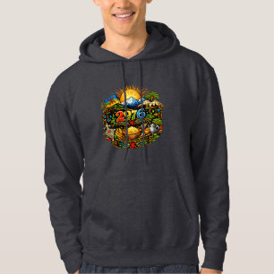 Veste À Capuche Yennayer Amazigh 2976 – Amazigh New Year Logo