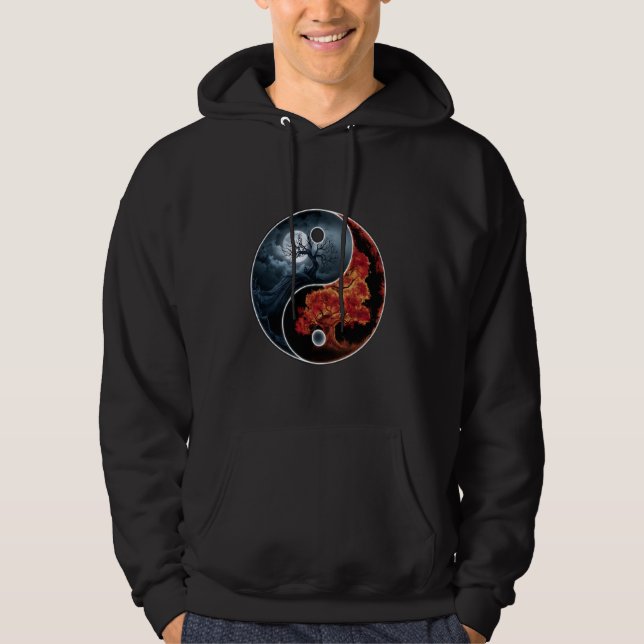 Veste À Capuche Yin yang (Devant)