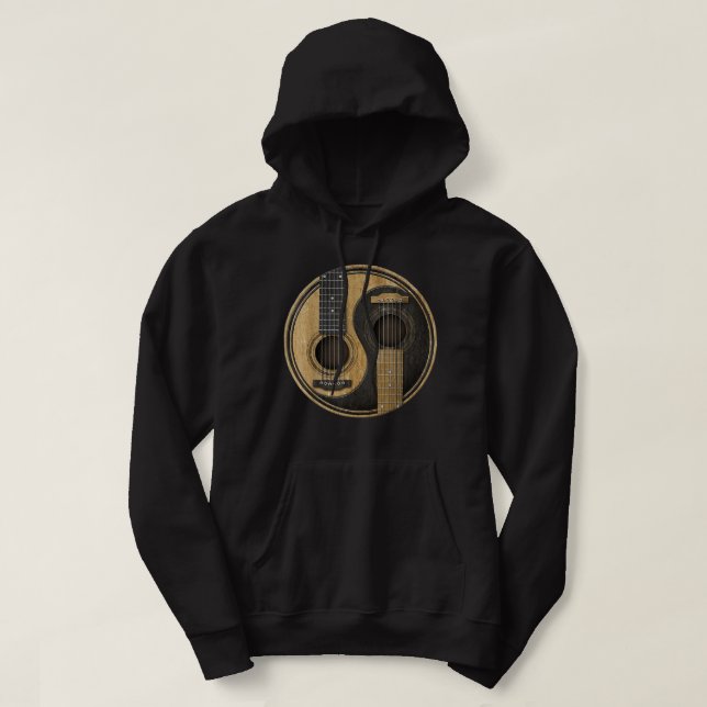 Veste À Capuche Ying Yang Guitare (Design devant)