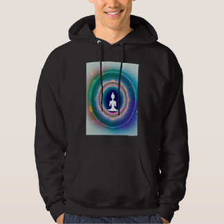 Veste À Capuche Yoga Girl Female Sun Salutation Meditation Chakra