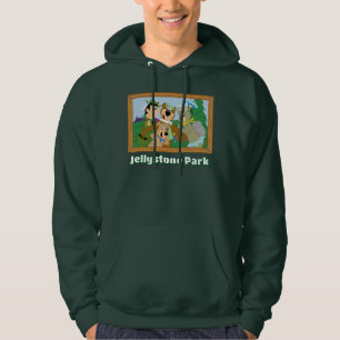 Veste À Capuche Yogi Ours et amis encadrés photo de la forêt