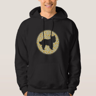 Veste À Capuche Yorkshire Terrier Rétro Silhouette Vintage Chien M