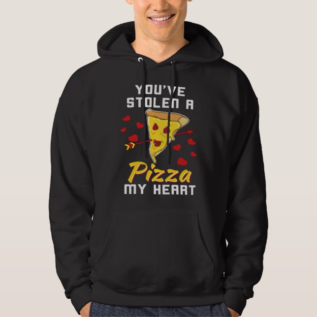Veste À Capuche You Stole A Pizza Of My Heart  Valentines (Devant)